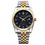2020 WLISTH New Luxury Gold Watch Lady Men Lover Stainless Steel Quartz Waterproof Male Wristwatches for men Analog Auto date cl