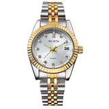 2020 WLISTH New Luxury Gold Watch Lady Men Lover Stainless Steel Quartz Waterproof Male Wristwatches for men Analog Auto date cl