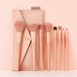 XINYAN Candy Makeup Brush Set Pink Blush Eyeshadow Concealer Lip Cosmetics Make up For Beginner Powder Foundation Beauty Tools