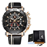 2020 Top Brand LIGE Men Watches Fashion Sport Leather Watch Mens Luxury Date Waterproof Quartz Chronograph Relogio Masculino+Box
