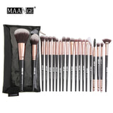 MAANGE Makeup brushes set professional with Natural Hair Foundation Powder Eyeshadow Make up Brush Blush 6pcs-20pcs