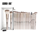 MAANGE Makeup brushes set professional with Natural Hair Foundation Powder Eyeshadow Make up Brush Blush 6pcs-20pcs