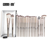 MAANGE Makeup brushes set professional with Natural Hair Foundation Powder Eyeshadow Make up Brush Blush 6pcs-20pcs