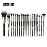 MAANGE Makeup brushes set professional with Natural Hair Foundation Powder Eyeshadow Make up Brush Blush 6pcs-20pcs