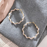 Trend Simulation Pearl Long Earrings Female White Round Pearl Wedding Pendant Earrings Fashion Korean Jewelry Earrings