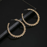 Trend Simulation Pearl Long Earrings Female White Round Pearl Wedding Pendant Earrings Fashion Korean Jewelry Earrings