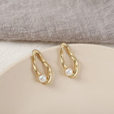Trend Simulation Pearl Long Earrings Female White Round Pearl Wedding Pendant Earrings Fashion Korean Jewelry Earrings