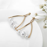 Trend Simulation Pearl Long Earrings Female White Round Pearl Wedding Pendant Earrings Fashion Korean Jewelry Earrings