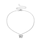 JCYMONG Bohemian Cute Butterfly Choker Necklace For Women Gold Silver Color Clavicle Chain 2020 Fashion Female Chocker Jewelry