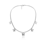 JCYMONG Bohemian Cute Butterfly Choker Necklace For Women Gold Silver Color Clavicle Chain 2020 Fashion Female Chocker Jewelry