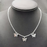 JCYMONG Bohemian Cute Butterfly Choker Necklace For Women Gold Silver Color Clavicle Chain 2020 Fashion Female Chocker Jewelry