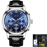 LIGE Watch For Men Top Brand Luxury Waterproof 24 Hour Date Quartz Clock Brown Leather Sports WristWatch Relogio Masculino 2020