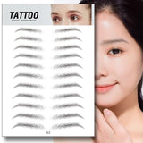 Magic 4D Hair-like Eyebrow Tattoo Sticker False Eyebrows 7 Day Long Lasting Super Waterproof Makeup Eye Brow Stickers Cosmetics