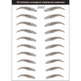 Magic 4D Hair-like Eyebrow Tattoo Sticker False Eyebrows 7 Day Long Lasting Super Waterproof Makeup Eye Brow Stickers Cosmetics