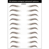 Magic 4D Hair-like Eyebrow Tattoo Sticker False Eyebrows 7 Day Long Lasting Super Waterproof Makeup Eye Brow Stickers Cosmetics