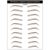 Magic 4D Hair-like Eyebrow Tattoo Sticker False Eyebrows 7 Day Long Lasting Super Waterproof Makeup Eye Brow Stickers Cosmetics