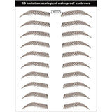 Magic 4D Hair-like Eyebrow Tattoo Sticker False Eyebrows 7 Day Long Lasting Super Waterproof Makeup Eye Brow Stickers Cosmetics
