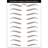 Magic 4D Hair-like Eyebrow Tattoo Sticker False Eyebrows 7 Day Long Lasting Super Waterproof Makeup Eye Brow Stickers Cosmetics