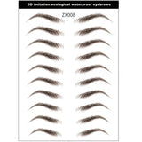 Magic 4D Hair-like Eyebrow Tattoo Sticker False Eyebrows 7 Day Long Lasting Super Waterproof Makeup Eye Brow Stickers Cosmetics
