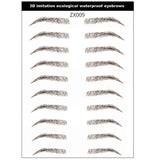 Magic 4D Hair-like Eyebrow Tattoo Sticker False Eyebrows 7 Day Long Lasting Super Waterproof Makeup Eye Brow Stickers Cosmetics