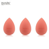 IMAGIC Makeup Mixer Soft Water Sponge Puff Professional Makeup Puff Sponge for Foundation Cream Concealer Makeup 3 Pack