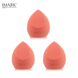 IMAGIC Makeup Mixer Soft Water Sponge Puff Professional Makeup Puff Sponge for Foundation Cream Concealer Makeup 3 Pack