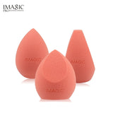 IMAGIC Makeup Mixer Soft Water Sponge Puff Professional Makeup Puff Sponge for Foundation Cream Concealer Makeup 3 Pack