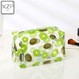 XZP Waterproof Transparent Cosmetic Cute Bags Storage Pouch Makeup Organizer Approved Clear Case Toiletry Bag PVC Zipper Travel