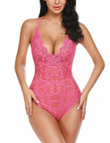 Sexy Lingerie Hot Erotic Babydoll Underwear Sex Costumes For Women Lace Flower Porno Lenceria Mujer Sexy Sleepwear Plus Size