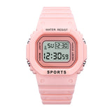 Luxury Women Digital Green Watch Multifunction Waterproof Women Watches Unisex Male Watch Rectangle Children Sport Watches