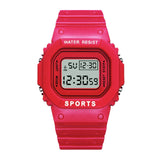 Luxury Women Digital Green Watch Multifunction Waterproof Women Watches Unisex Male Watch Rectangle Children Sport Watches