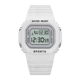 Luxury Women Digital Green Watch Multifunction Waterproof Women Watches Unisex Male Watch Rectangle Children Sport Watches