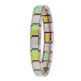 Hapiship 2018 Women's Jewelry 9mm Width Itanlian Elastic Charm Bracelet  Fashion  Stainless Steel Bangle ST-