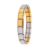 Hapiship 2018 Women's Jewelry 9mm Width Itanlian Elastic Charm Bracelet  Fashion  Stainless Steel Bangle ST-