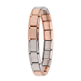 Hapiship 2018 Women's Jewelry 9mm Width Itanlian Elastic Charm Bracelet  Fashion  Stainless Steel Bangle ST-