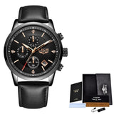 2020 LIGE Men Watches Top Luxury Brand Sport Quartz Watch Men Chronograph Waterproof Wrist Watch Man Stainless Steel Date Clock