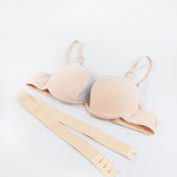 Sexy Women Lingerie U Backless Bras Underwear Deep U Low Cut Push Up Bra Intimates ECMLN Female Breathable Bralette
