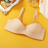 Strap Removable Bra Half Cup Demi Sexy Women Bralette Underwear Brassiere Lingerie Solid Color Invisible Bras for Female A/B CUP