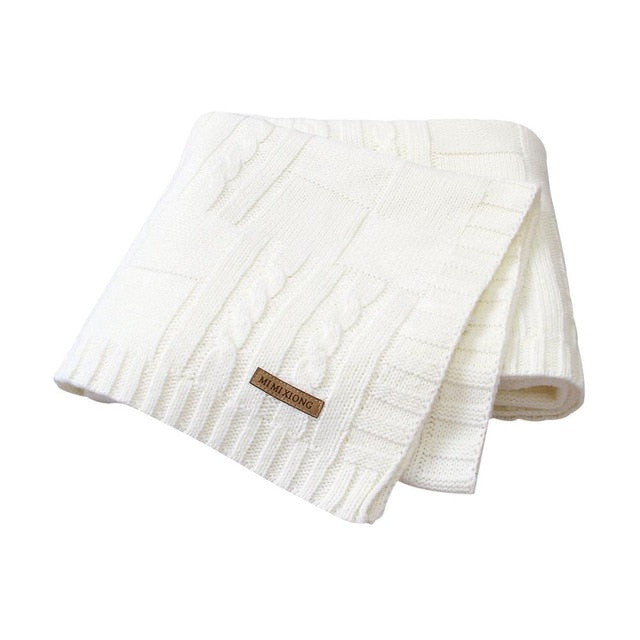 Baby Blanket Knitted Newborn Swaddle Wrap Blankets Super Soft Toddler Infant Bedding Quilt For Bed Sofa Basket Stroller Blankets