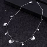 Small Animal Butterfly Stars Chain Necklaces for Women Hot Sale Gold Silver Color Clavicle Chain Necklaces Jewelry Accessories