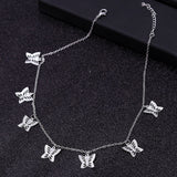 Small Animal Butterfly Stars Chain Necklaces for Women Hot Sale Gold Silver Color Clavicle Chain Necklaces Jewelry Accessories