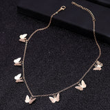 Small Animal Butterfly Stars Chain Necklaces for Women Hot Sale Gold Silver Color Clavicle Chain Necklaces Jewelry Accessories