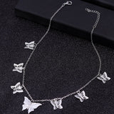 Small Animal Butterfly Stars Chain Necklaces for Women Hot Sale Gold Silver Color Clavicle Chain Necklaces Jewelry Accessories