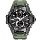 SMAEL 2020 Men Watches Fashion Sport Super Cool Quartz LED Digital Watch 50M Waterproof Wristwatch Men's Clock Relogio Masculino