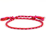Meetvii Lucky Tibetan String Bracelets & Bangles for Women Men Handmade Tassel Knots Thread Rope Bracelet Ethnic Jewelry