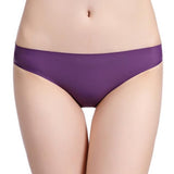 new fashion ice silk seamless sexy breathable sexy pure color low-rise panties women underwear briefs modis tanga lingerie