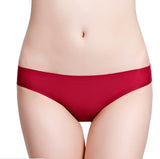 new fashion ice silk seamless sexy breathable sexy pure color low-rise panties women underwear briefs modis tanga lingerie