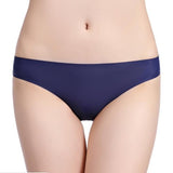 new fashion ice silk seamless sexy breathable sexy pure color low-rise panties women underwear briefs modis tanga lingerie