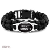 Infinity Love Support the Black All Black Lives Matter I can't Breathe Not One More Heart Leather Mens Bracelets for Women
