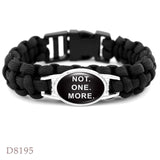Infinity Love Support the Black All Black Lives Matter I can't Breathe Not One More Heart Leather Mens Bracelets for Women